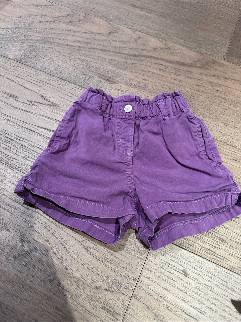 Souris Mini Purple Ruffle Hem Casual Shorts